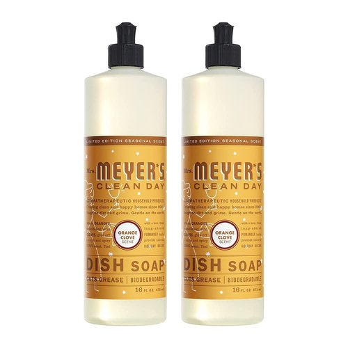 Mrs. Meyer’s 17430 Clean Day Orange Clove Liquid Dish Soap