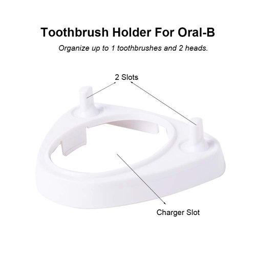 LazyMe Single Charger Holders Toothbrush Heads Holder Compatible for Oral-B, for Oral-B D Series, PRO Series (1 Pack)