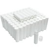 Zenihol Empty Lip Balm Tubes for DIY Lipstick with Leak-proof Caps, 100-Pack Lip Balm Containers BPA Free, White