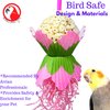Bonka Bird Toys 2606 Sola Petal Toy, Natural Chewable Parrot Cage Toy, 10" x 5", Conure, Cockatiel, Parakeets, and Similar Breed Sizes