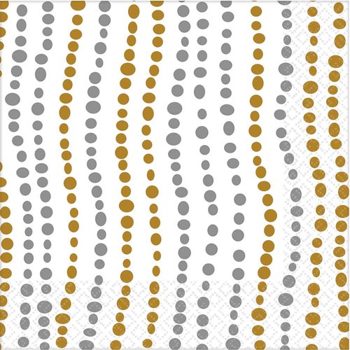Metallic Dot Luncheon Napkins | Pack of 16 | Party Supply