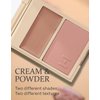 hince True Dimension Layering Cheek - Cream & Pressed Powder 2 Different Shades & Textures - Silky Seamless Long Lasting Blush Makeup - Muted Beige & Elegant Rose Beige (1, ALLURE IN THE AIR, L001)
