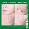 THANKYOU FARMER Phyto Relieful Cica Gel Cleanser - Real Cica Leaf, Vegan, Anti-Acne, pH-Balancing, Centella Asiatica for Soothing, Day & Night Korean Face Cleanser 4.22 Fl oz
