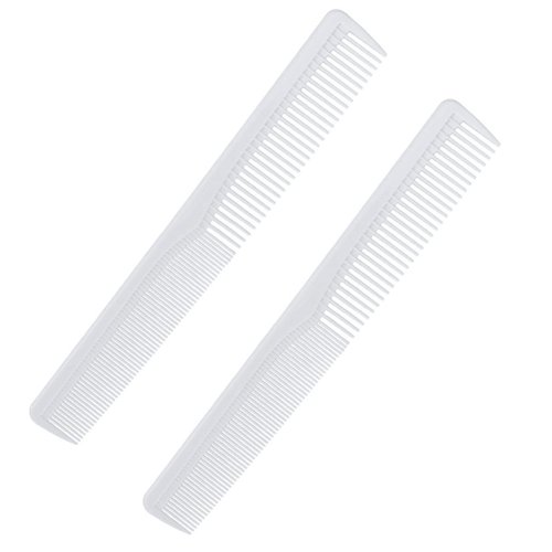 Mipcase 5pcs Tooth Hair Comb Combs for Women Wide Tooth Comb Haircut Comb Pick Comb Barber Pocket Comb Hairdresser Comb Parting Comb Cutting Hair Comb Women's White Both Ends Comb Comb