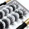 DAODER Wispy Magnetic Eyelashes Natural Magnetic Lashes Dramatic Magnetic False Eyelashes long with 4 Magnetic Eyeliner Kit 10 Various Magnetic Fake Eyelashes Strip with 6 Magnets Reusable