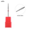 NMKL38 Tornado Flame Diamond Nail Drill Bit 3/32" Manicure Cutters Rotary Burr Drill Accessories Spiral Nail Mills Tool (C-F)