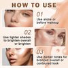 ZHISHUDL Natural Glow Illuminator Glotion Liquid Highlighter for Face & Body Glow Moisturizing Makeup Highlighter Lightweight Long Lasting Glow Lotion - 02 Light