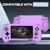 Silicone Case Compatible with Anbernic RG556, Anti-Scratch, Washable, Shockproof Silicone Protective Cover for RG556 Retro Handheld Game Console - Purple
