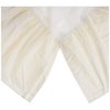 American Baby Company 100% Natural Cotton Percale Ruffled Crib Skirt, Cream, 52"L x 28"W + 13.5"