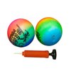 CZLCD 2Pces Soft Sports Balls Set for Kids Various Size of Soccer Ball, Basketball, Football,Tennis Ball,Volleyball with Hand Pump