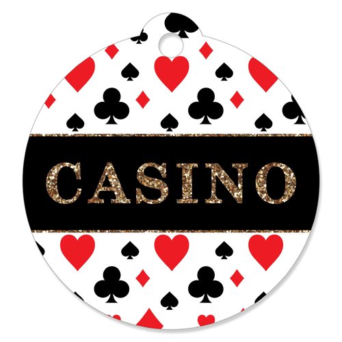 Big Dot of Happiness Las Vegas - Casino Party Favor Gift Tags (Set of 20)