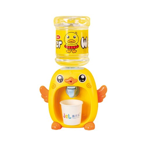 LUOZZY Mini Water Dispenser for Kids Cartoon Piggy Frog Water Machine Kids Drinking Water Fountains Toys for Kids (Duck)