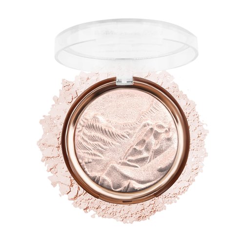 Baked Highlighter Blush Palette-Champagne Rose Face Highlighter, Sheer Shimmer Glitter Diamond Highlighting Eyeshadow Palette for Face Body Cheek, Christmas Makeup Gift for Women,0.38 Oz-Dawn Glow