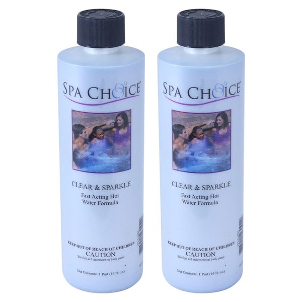 SpaChoice 472-3-1021-02-K2 Spa Clarifier for Hot Tub, 1-Pint, 2-Pack