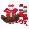 Doll Clothes Outfit for 20"-23" Reborn Baby Red Tutu Dress 4 Pcs/Set