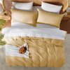 Nestl Twin Duvet Cover Set - Soft Double Brushed Camel Gold Duvet Cover Twin/Twin XL, 2 Piece, with Button Closure, 1 Duvet Cover 68x90 inches and 1 Pillow Sham
