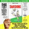 Play Strong Tennis Birthday Card 1-Pack (5x7) Power Player Illustrated Sports Birthday Cards Greeting Cards- Awesome for Tennis Players, Coaches and Fans Birthdays, Gifts and Parties!