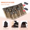 XDhair Clip In Hair Extensions Remy Human Hair Medium Brown #4 Mixed to Caramel Blonde #27 Clip In Real Hair Silk Stright 120g 6Pcs (#4P27,18Inch)