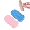 2PCS Exfoliating Bath Sponge, Fish Scale Pattern Shower Sponge 3D Super Soft Body Exfoliator Sponge with Lanyard for Adults Kids