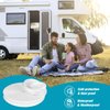 upuuup 1" Vinyl Insert Trim Body Molding Insert Trim Screw Cover Trim Fits for RV Camper Travel Trailer (50FT-White)