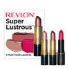 Revlon Super Lustrous Lipstick Set, 3-Piece Lip Color Gift Set for Women, Makeup Stocking Stuffers, Multi-Finish in Cream, Pearl & Matte, Pack of 3