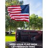JOYTUTUS Truck Bed Flag Pole Mount Compatible with Tacoma & Tundra, Bed Rail Flag Pole Holder Fits Up to 1.18 Inch Diameter Flagpole