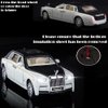 Toy Cars Rolls-Royce Phantom Model White Alloy Collectibles Diecast Vehicles with Sound and Light