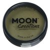 Pro Face & Body Paint Cake Pots by Moon Creations - Army Green - Professional Water Based Face Paint Makeup for Adults, Kids - 1.26oz