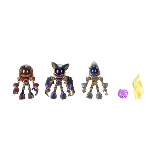 Sonic Prime 2.5-inch Action Figures The Grim Themed 5 Pieces: Sonic Trooper, Knuckles Trooper, Rouge Trooper, Yellow Shard and Purple Shard. Ages 3+ (Officially Licensed by Sega and Netflix)