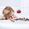 TOYMANY 24pcs Mini Ocean Animal Figurines: Realistic Cake Toppers with Sharks, Whales & Octopus - Great for Kids' Parties, Gifts & School Projects