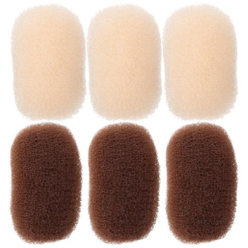 LALAFINA 6Pcs Hair Base Sponge Bump Up Hair Clips Sponge Volume Hair Insert Hair Bump Up Comb Clip Hair Increasing Clip for Women DIY Hair Style