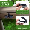 Frienda Car Sunglasses Holder Clip 2 Pieces Sunglasses Visor Clips Auto Sunglasses Holder for Car Sun Visor Glasses Holder Car Visor Clip Eyeglasses Mount for Sunglasses Car Accessories (Black)