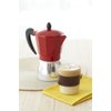 IMUSA USA B120-42T Aluminum Stovetop Coffeemaker, Espresso Machine, 3-Cup, Red