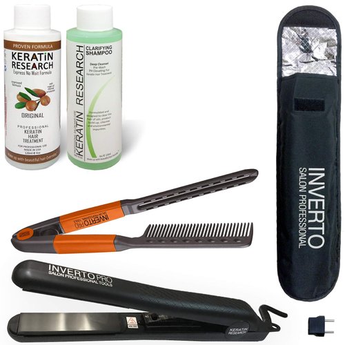 Complex Brazilian Keratin Blowout Hair Treatment 120ml Professional Results Straightens and Smooths Hair (KT 120ml (Keratin Treatment only)) Queratina Keratina Brasilera Tratamiento (VALUE KIT I)