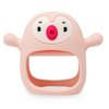 Teething Toy for Infants & Babies, Teethers for Babies 3-6 Months, Baby Teethers 0-6 Months, Teething Toys 6-12 Months, TotCo Never-Drop Baby Teething Toy, Pink