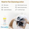 DermaRite TotalBath Skin and Hair Cleanser - 7.5 Oz - Full Body Shampoo and Body Wash Moisturizing Lotion - Enriched with Vitamin E - Ideal for Sensitive Skin, Rinse Free