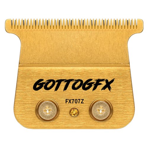 FX707Z Replacement Blades for All BaBylissPRO FX787 & FX726 Trimmers, GOTTOG Zero-Gapped Replacement Blades Compatible with BaByliss Trimmer Blades (FX707Z) - Gold