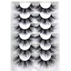 HBZGTLAD 5pairs/6 Pairs Fluffy False Eyelashes Natural Faux Mink Strip 3D Lashes Pack (SR-2),1 Count (Pack of 1)