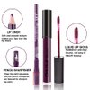 2Pcs Matte Light Purple Lip Liner and Lipstick Makeup Set, Matte Liquid Lipstick 24H and with Lip Liner Set Waterproof Long Lasting labiales mate 24 horas originales matte larga duracion 24 01+13
