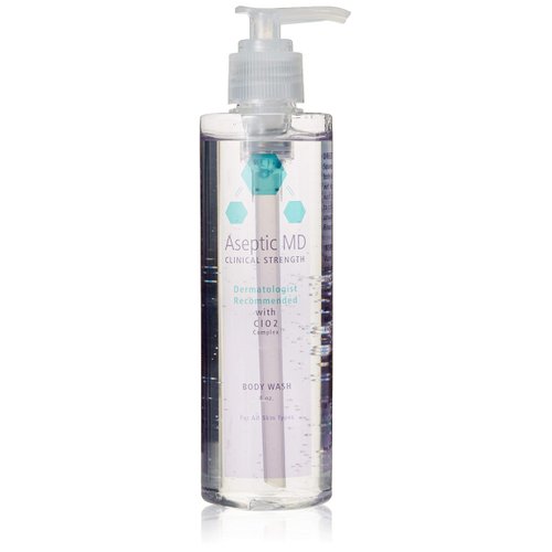 Aseptic MD Body Wash, Exclusive ClO2 Formula, Gentle, Hypoallergenic, Fragrance-free, For All Skin Types, Dermatologist-Recommended Chlorine Dioxide Complex Body Cleanser 8.0 oz