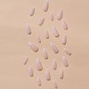 AkiliBIELY French Tip Press on Nails Almond Short White Pink Curve Fake Nails Women Cute Glue on Nails Acrylic Gel Fantasy Stick on Nails Classy False Nails For Wedding Birthday