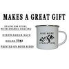 Rogue River Tactical Funny Camp Mug Enamel Camping Coffee Cup Gift Hike More Stress Less Camping Gear