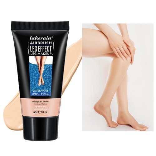 Leg Makeup Waterproof No Transfer,Full Coverage Body Concealer for Legs, Even Skin Tone, Natural Tan Finish,Instant Tanning Flawless Legs,Long Last Body Foundation(01# Fairest Glow 1 FL OZ)
