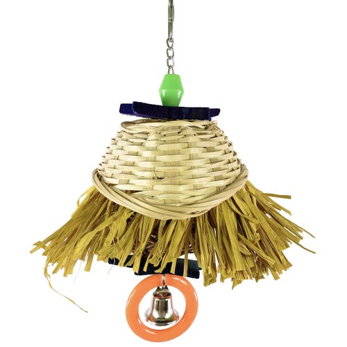 Bonka Bird Toys 1892 Scarecrow Bird Toy Parrot cage Toys Cages Shredder Cockatiel Parakeet. Quality Product Hand Made in The USA.