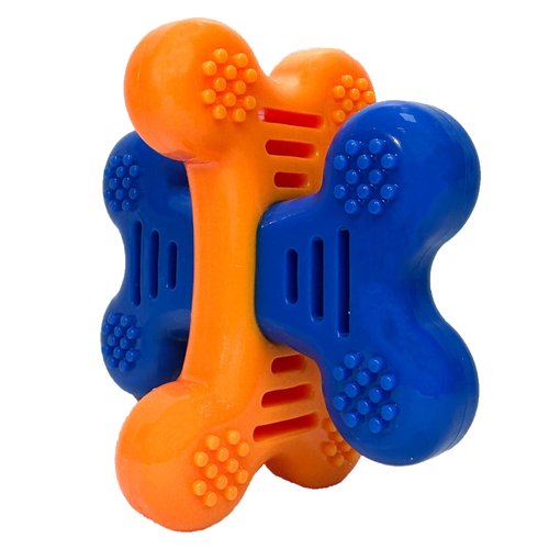 SW PRODUCTS Durable Interactive Dog Toy, Made of TPR Rubber, Ideal for Puppies Small Medium Breeds, Promotes Good Dental Hygiene, Gently Massaging Gums While Cleaning Teeth.