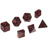 Q-Workshop The Cyberpunk RPG Dice Set , Black, 2.4 x 16.4 x 10.4 cm