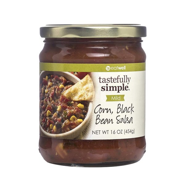 Tastefully Simple Corn, Black Bean Salsa, 16 Ounce