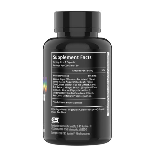 Re+Gen Nutrition Fiber Supplement | Gut Cleanse, Stool Softeners for Men, Digestive Health Support for Adults, Bloating Relief for Men, Constipation and Gut Health, Helps Cleanse Body, 60 Capsules