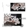 Foyte Crystal Wedding Hair Comb Pearl Rhinestone Hair Accessories Gold Bridal Headpiece for Women