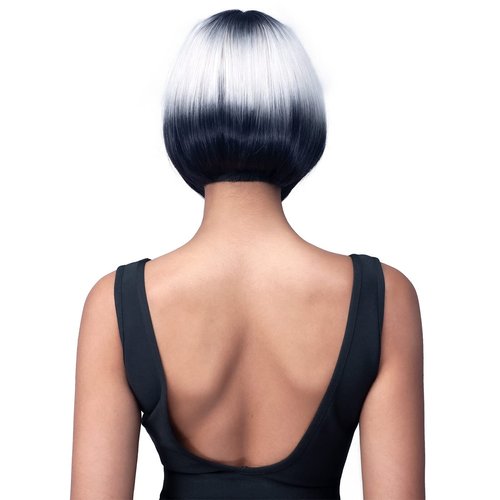Bobbi Boss 6" HD Lace Part Wigs - MLF640 MATILDA, Short Bob Hair wigs with Baby Hair, High Heat Resistant Wigs (TDT1B/ORNG)